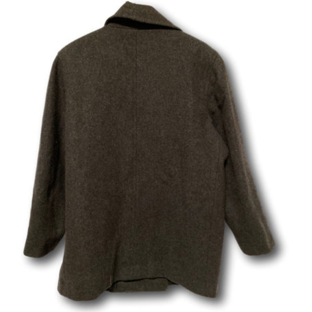 MDP Mario De Pinto Grey Wool Blend Coat Peacoat - Picture 2 of 2